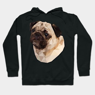 Pug Polygon Design T Shirt for Dog Lovers Hoodie